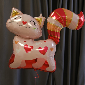 Шар Кошка, фольгированный с гелием