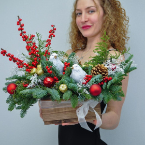 Новогодняя композиция из нобилиса «Ланфрен Ланфра»