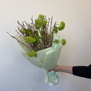 Букет на Пасху - Верба и вибурнум