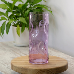 Ваза цилиндр сиреневая, 12х30