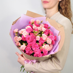 Кустовые розы, 11 штучек