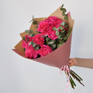 Монобукет ароматных роз "Пинк Флойд"